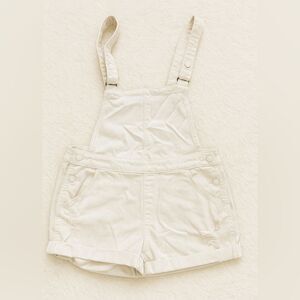 👖✨ Denizen from Levi’s White Distressed Denim Shortalls ✨👖sz M